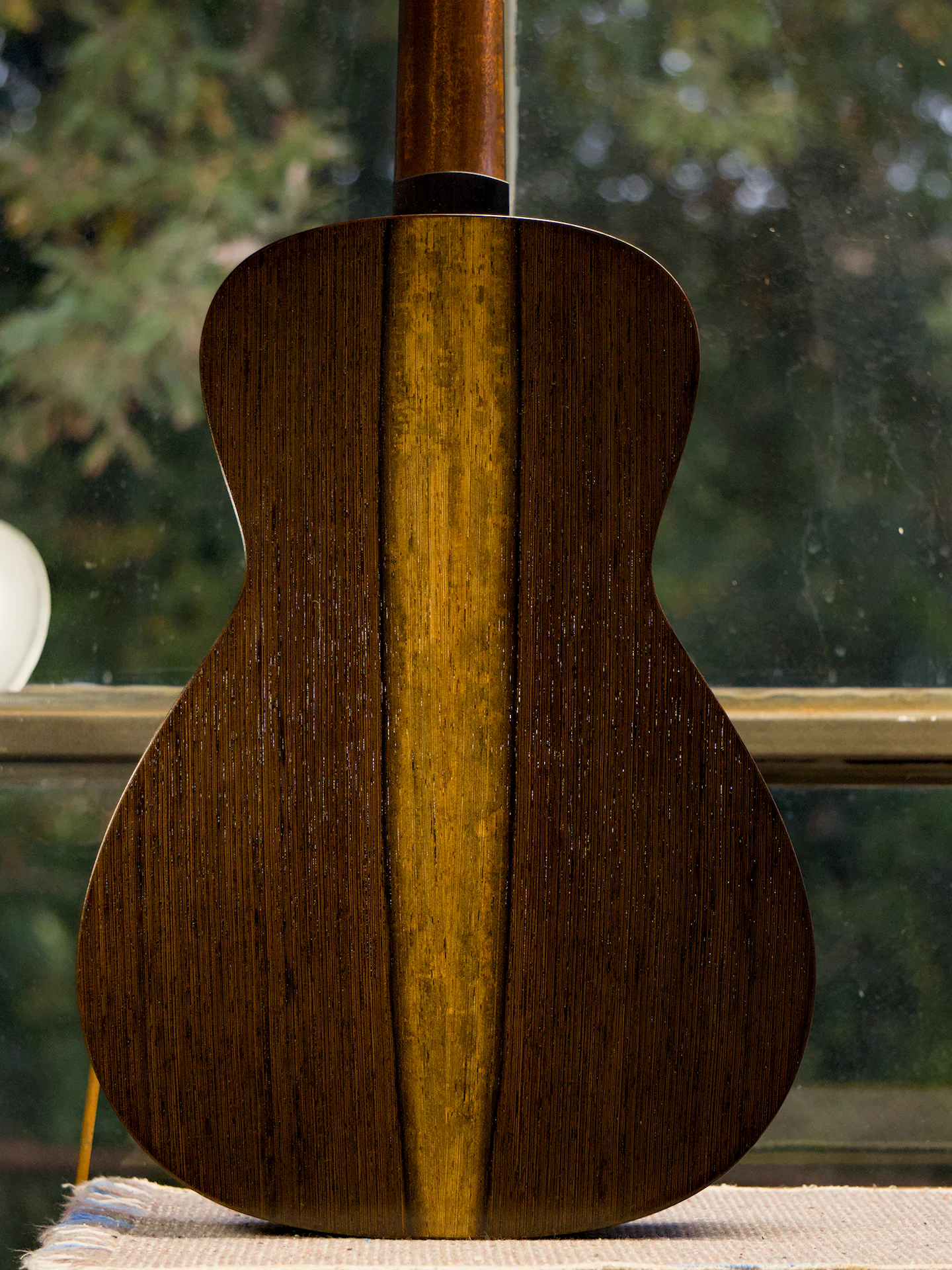 The sap wood of the Wenge back